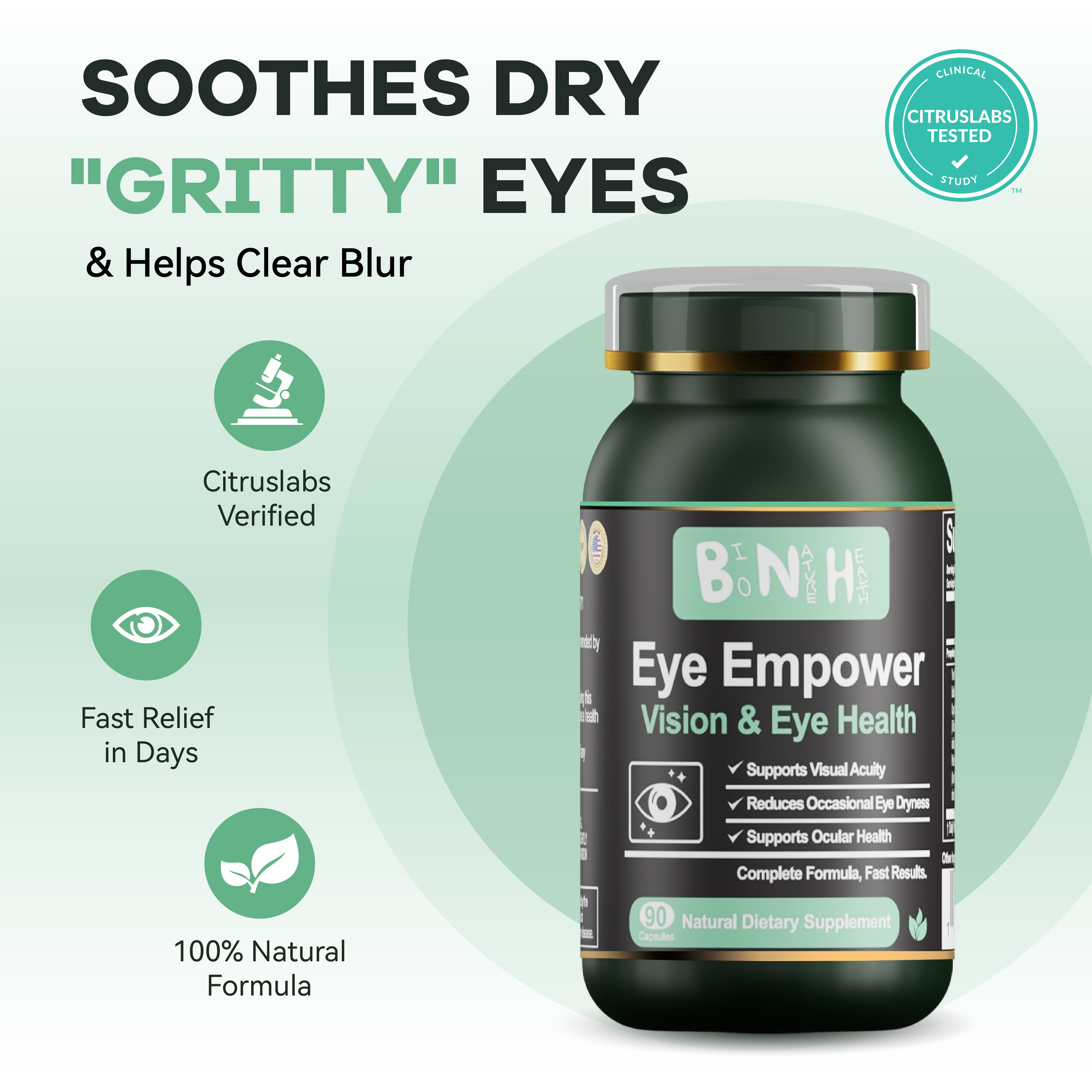 Eye Empower: Blue Light Support Eye Supplement (90 Capsules)