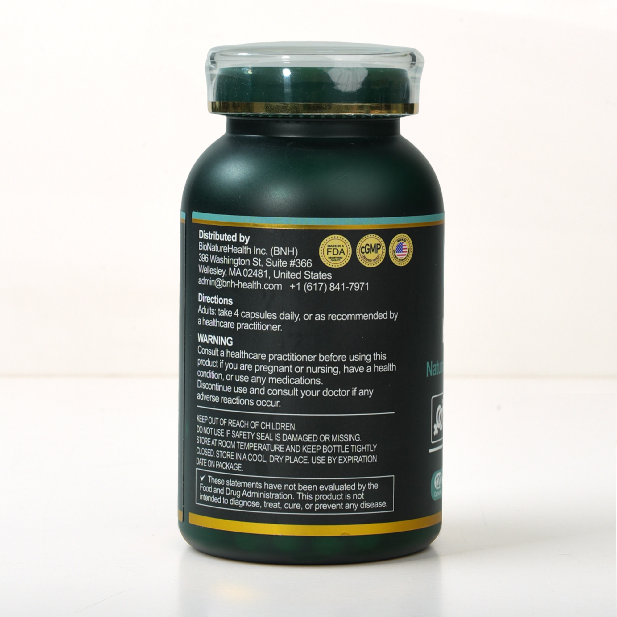 Libido Lift supplement facts panel and back label — full ingredient list with Cistanche deserticola and Cibotium barometz