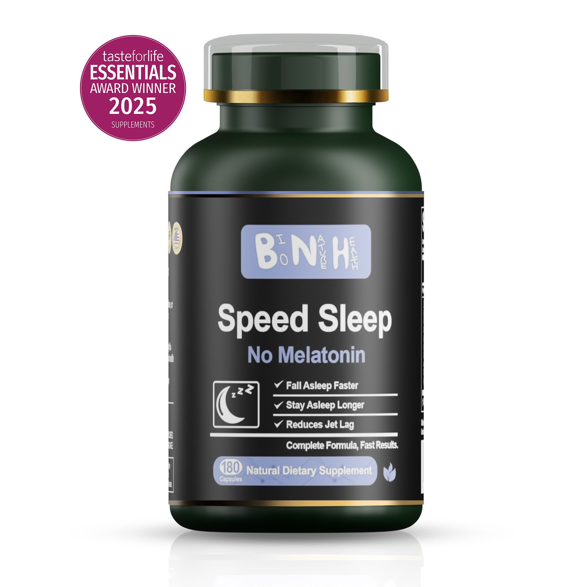 Speed Sleep: Melatonin-Free Nighttime Support (180 Capsules)