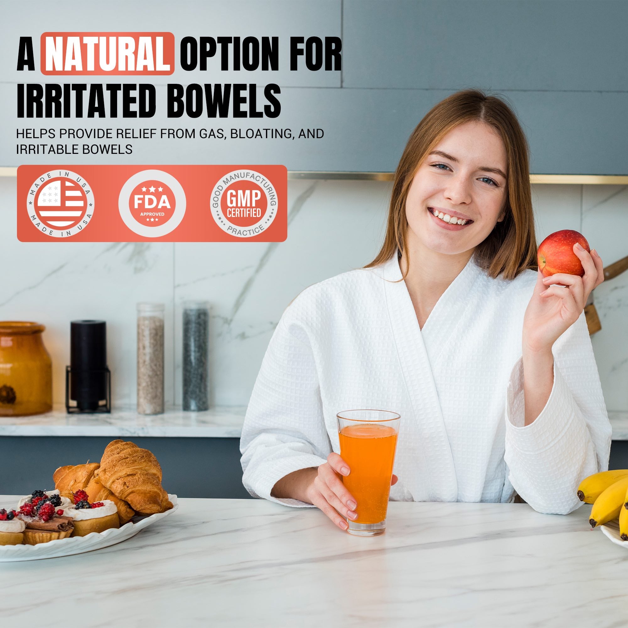 Digestive Delight, Natural Dietary Supplement, 180 Capsules