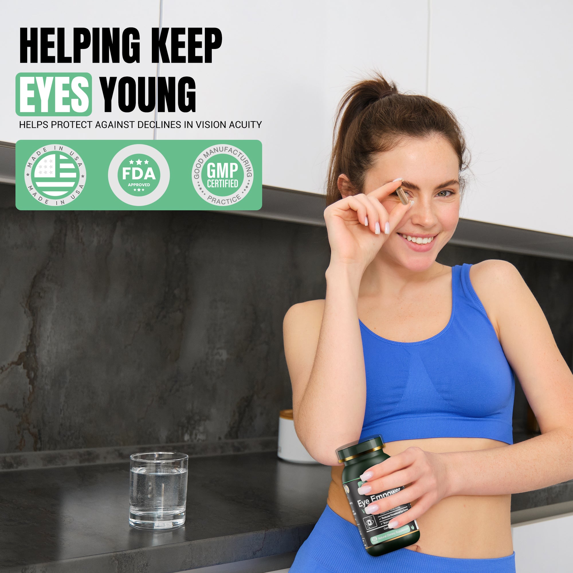Eye Empower: Blue Light Support Eye Supplement (90 Capsules)