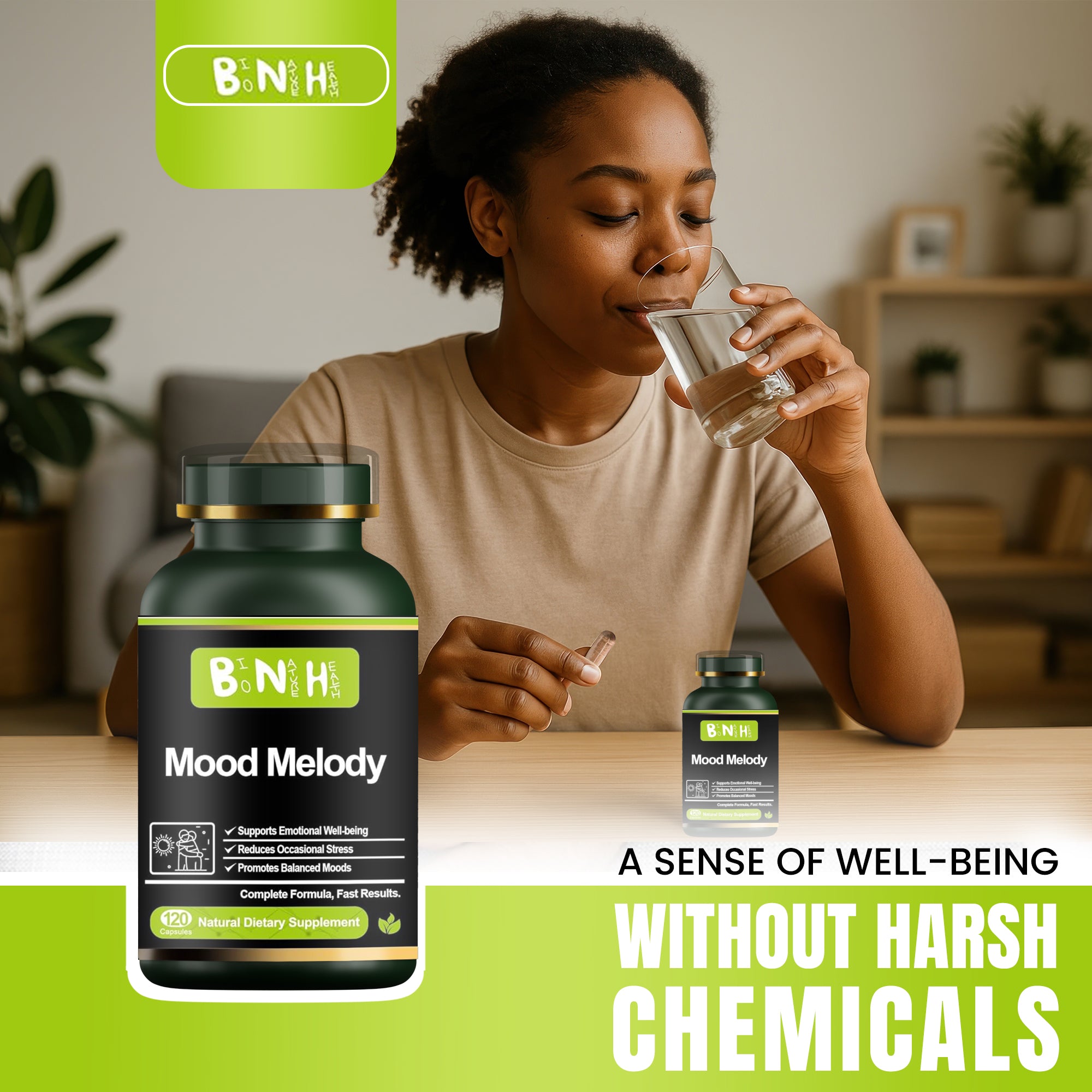 Mood Melody: Emotional Balance & Stress Support (120 Capsules)