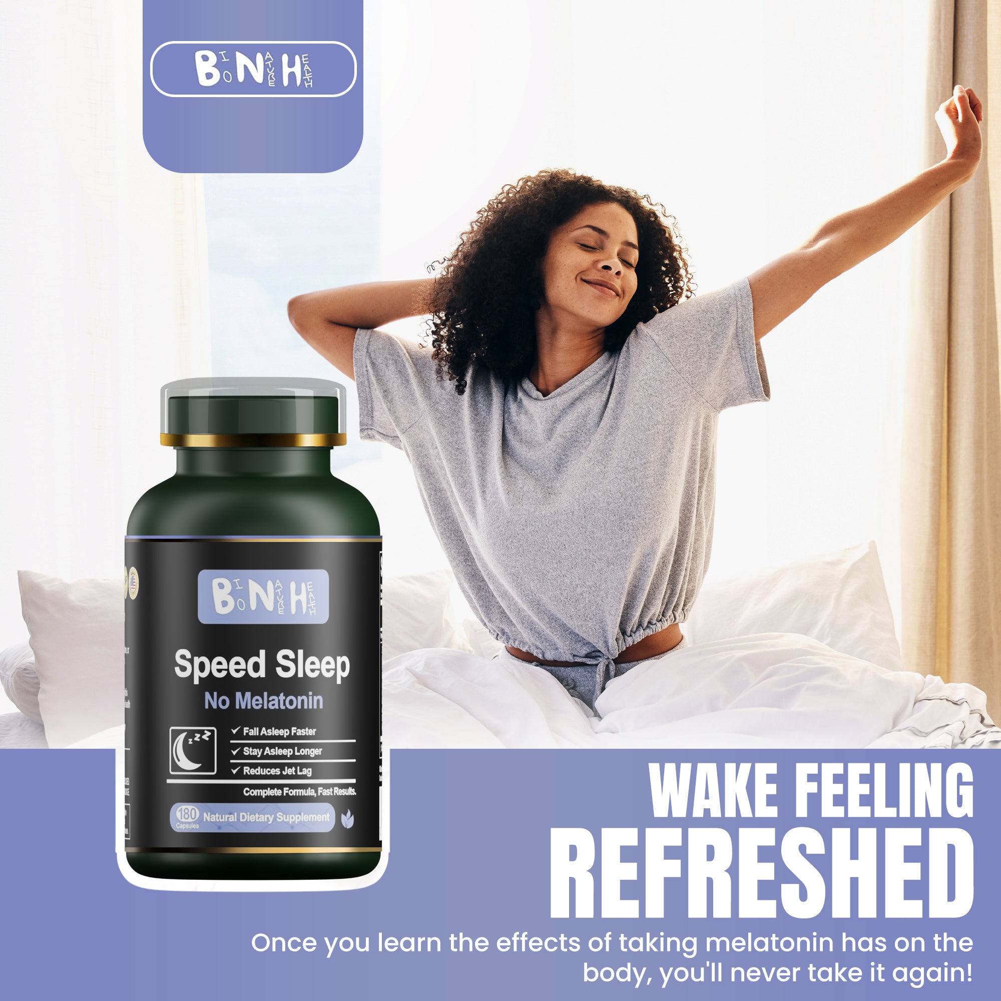 Speed Sleep, Natural Dietary Supplement, 180 Capsules