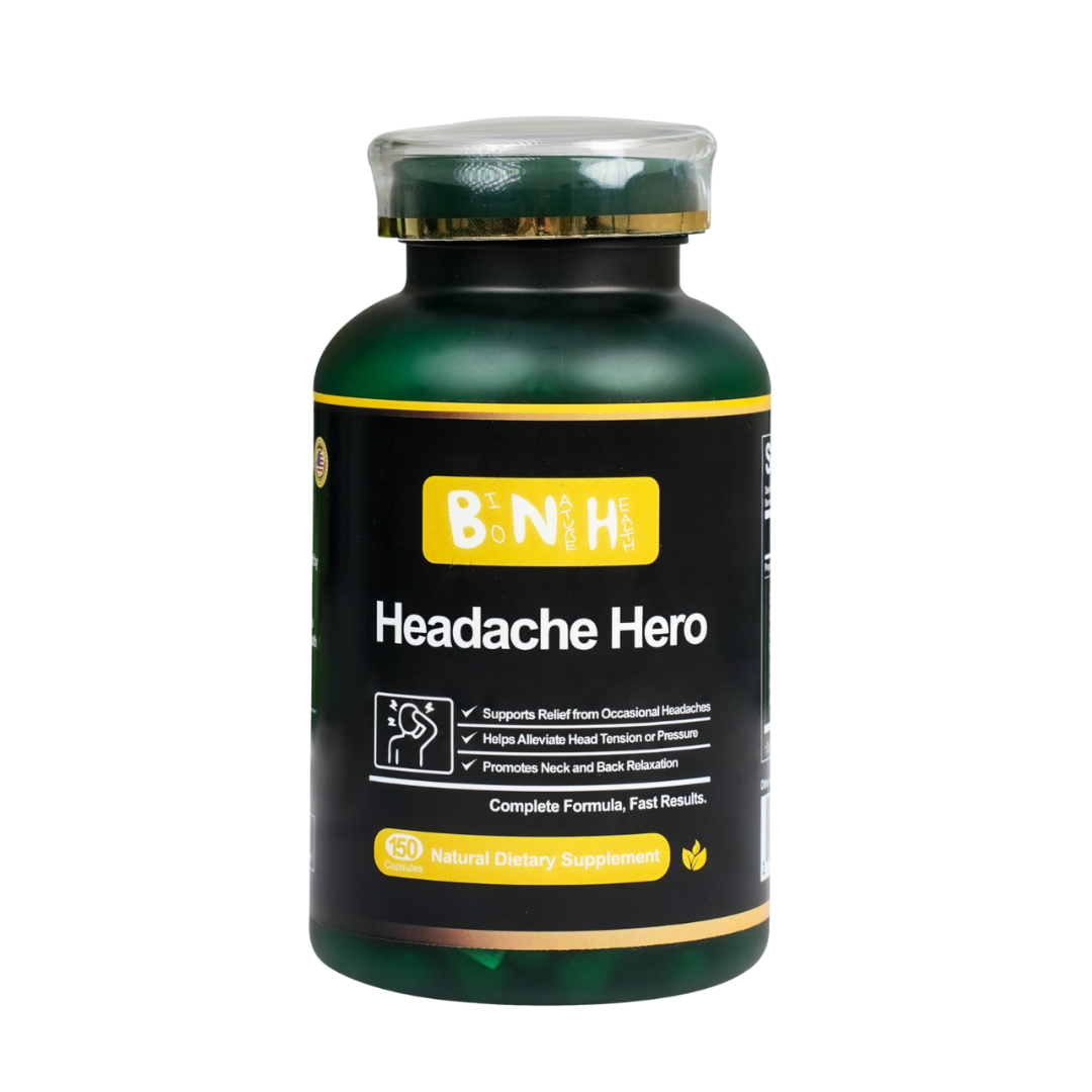 Headache Hero, Natural Dietary Supplement, 180 Capsules
