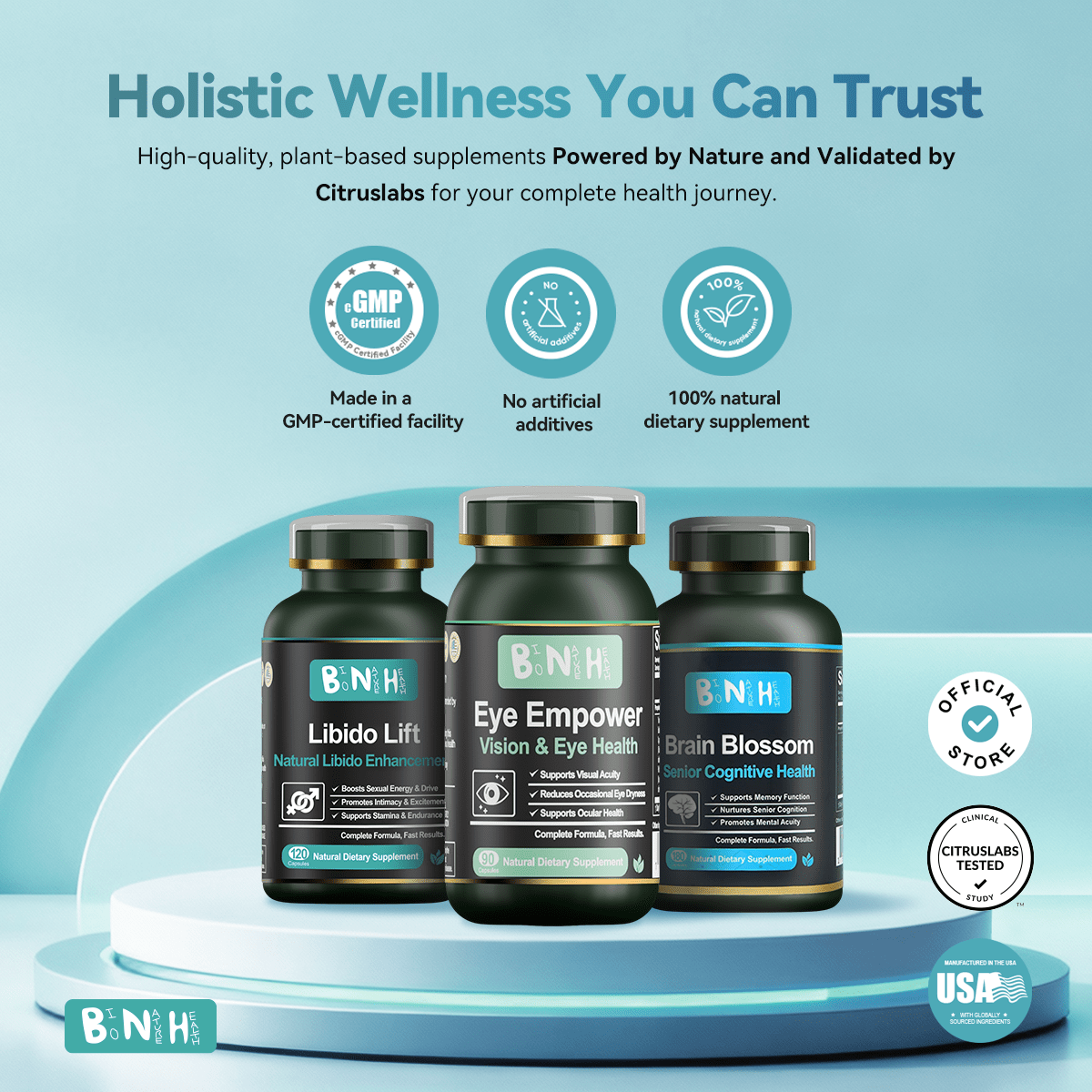 Botanical Eye Health Support for Screen-Weary Eyes - BNH