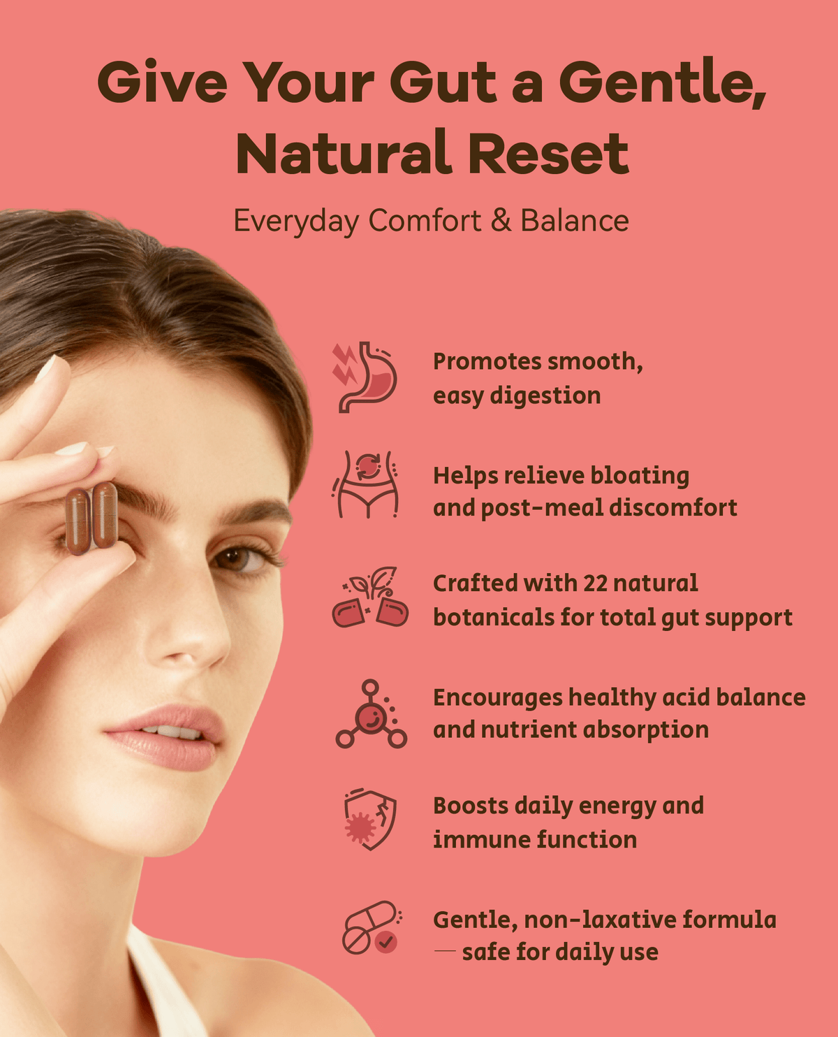 Digestive Delight: Natural Bloating Relief (Probiotic-Free) - BNH