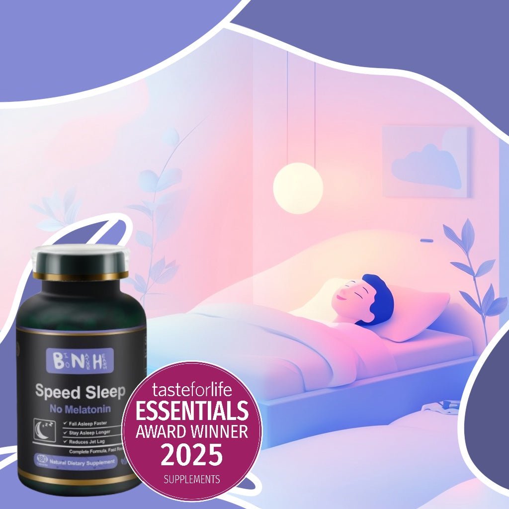 Discover Tranquility Tonight: BioNatureHealth Speed Sleep, Nature's Power Assisting Your Slumber - BNH