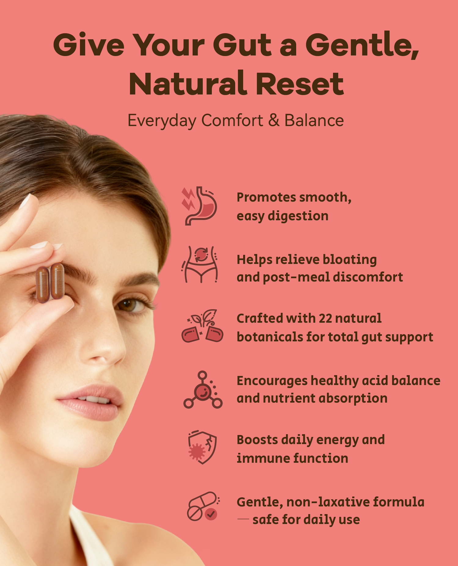 Digestive Delight: Natural Bloating Relief (Probiotic-Free)