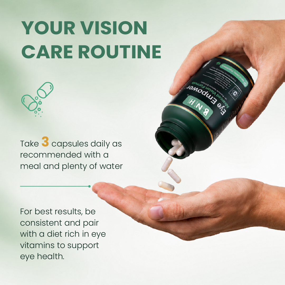Eye Empower: Eye Health Supplement for Screen Time, Visual Comfort &amp; Eye Moisture | 16-Botanical Formula, 45 Capsules