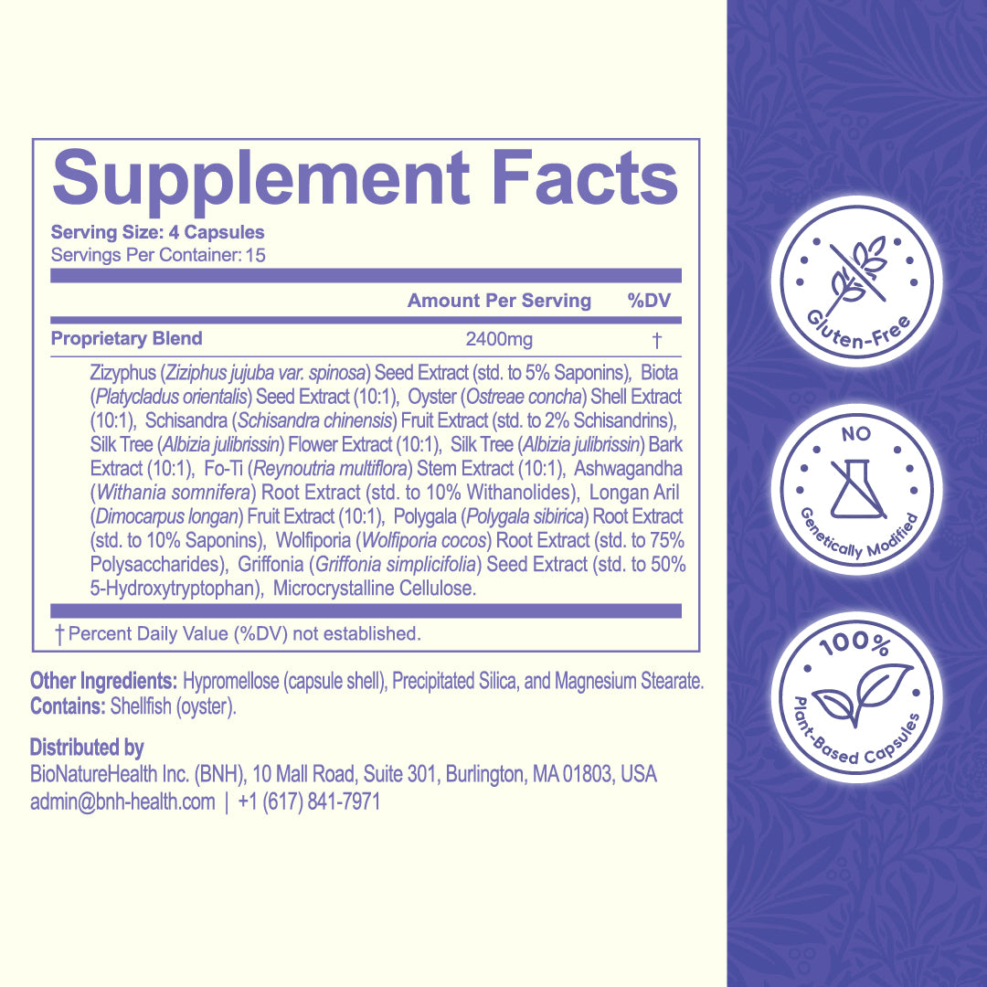 Speed Sleep: Melatonin-Free Sleep &amp; Cortisol Support (60 Capsules)
