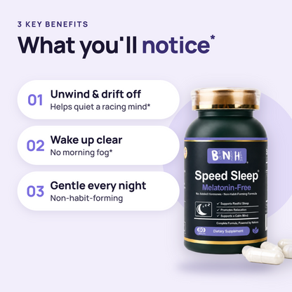 Speed Sleep® – メラトニン不使用のリラクゼーション＆睡眠サポート