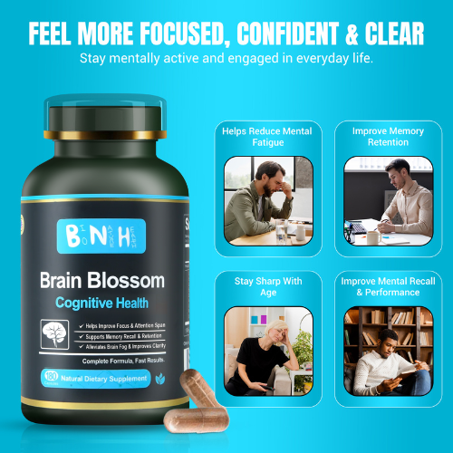 Brain Blossom, Natural Dietary Supplement, 180 capsules