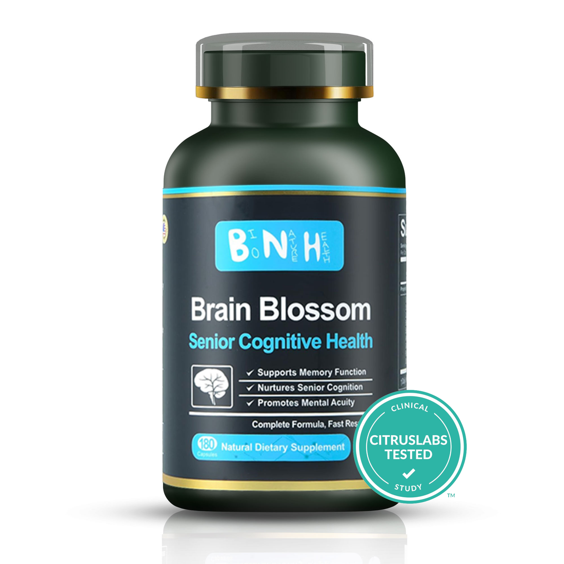 Brain Blossom, Natural Dietary Supplement, 180 capsules