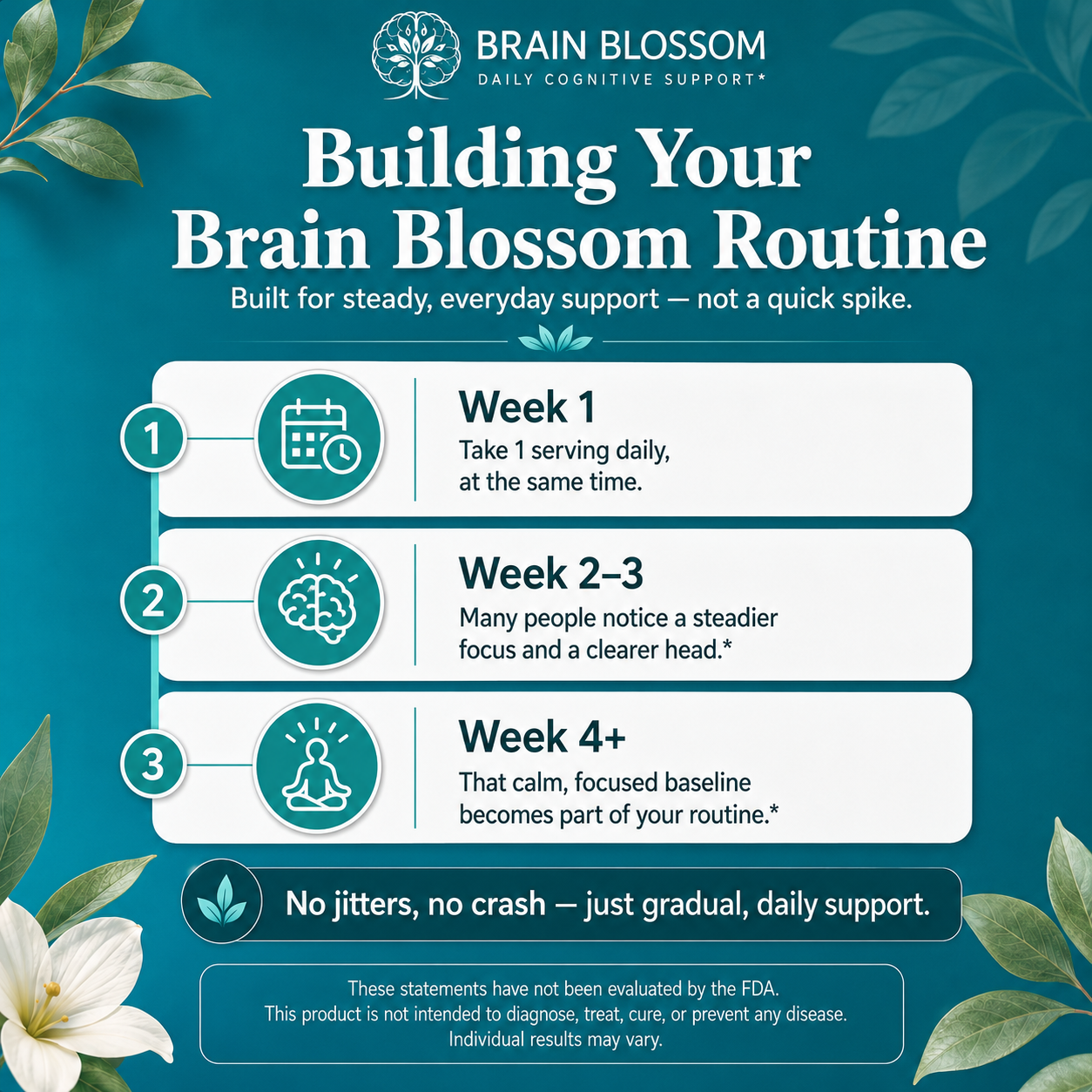 Brain Blossom: Advanced Focus &amp; Memory Complex (180 Capsules)