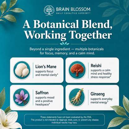 Brain Blossom: Advanced Focus &amp; Memory Complex (180 Capsules)