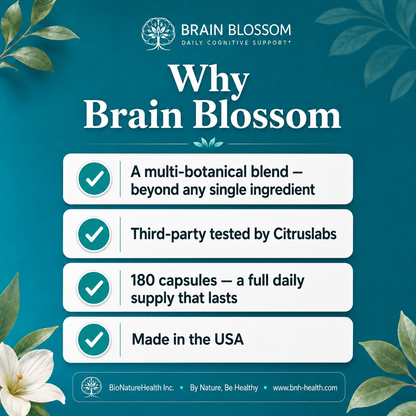 Brain Blossom: Advanced Focus &amp; Memory Complex (180 Capsules)