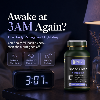 Speed Sleep: Melatonin-Free Nighttime Support (180 Capsules)