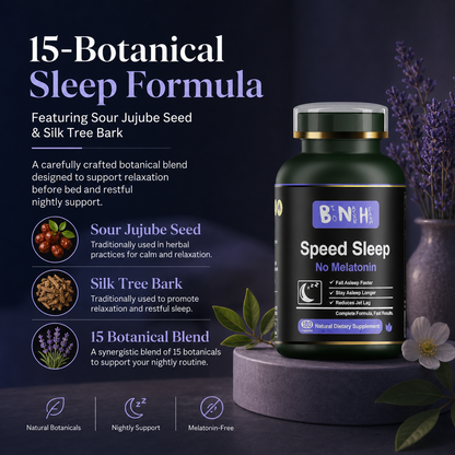 Speed Sleep: Melatonin-Free Nighttime Support (180 Capsules)