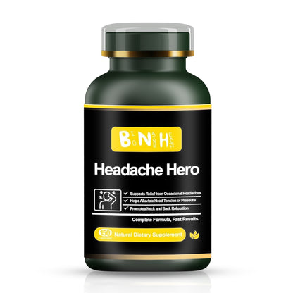 Headache Hero, Natural Dietary Supplement, 150 Capsules