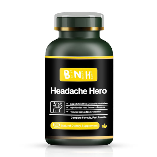 Headache Hero: Daily Head & Neck Tension Support (150 Capsules)