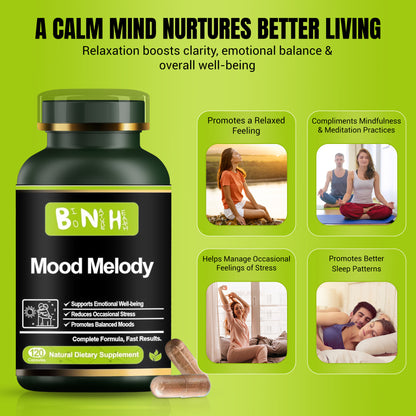 Mood Melody, Natural Dietary Supplement, 120 Capsules