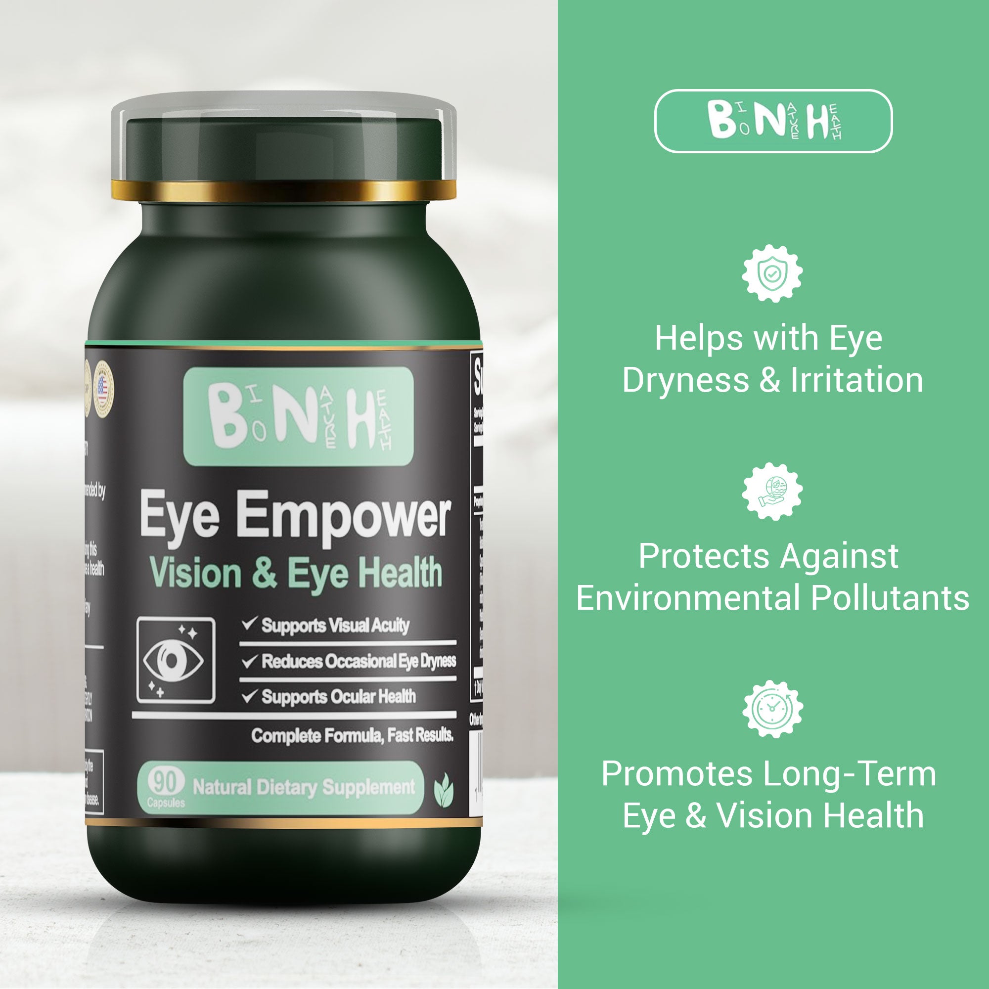Eye Empower, Natural Dietary Supplement, 90 Capsules