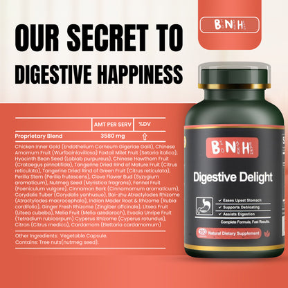 Digestive Delight, Natural Dietary Supplement, 180 Capsules