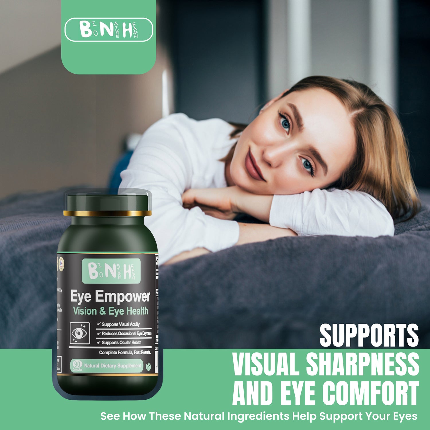Eye Empower, Natural Dietary Supplement, 90 Capsules