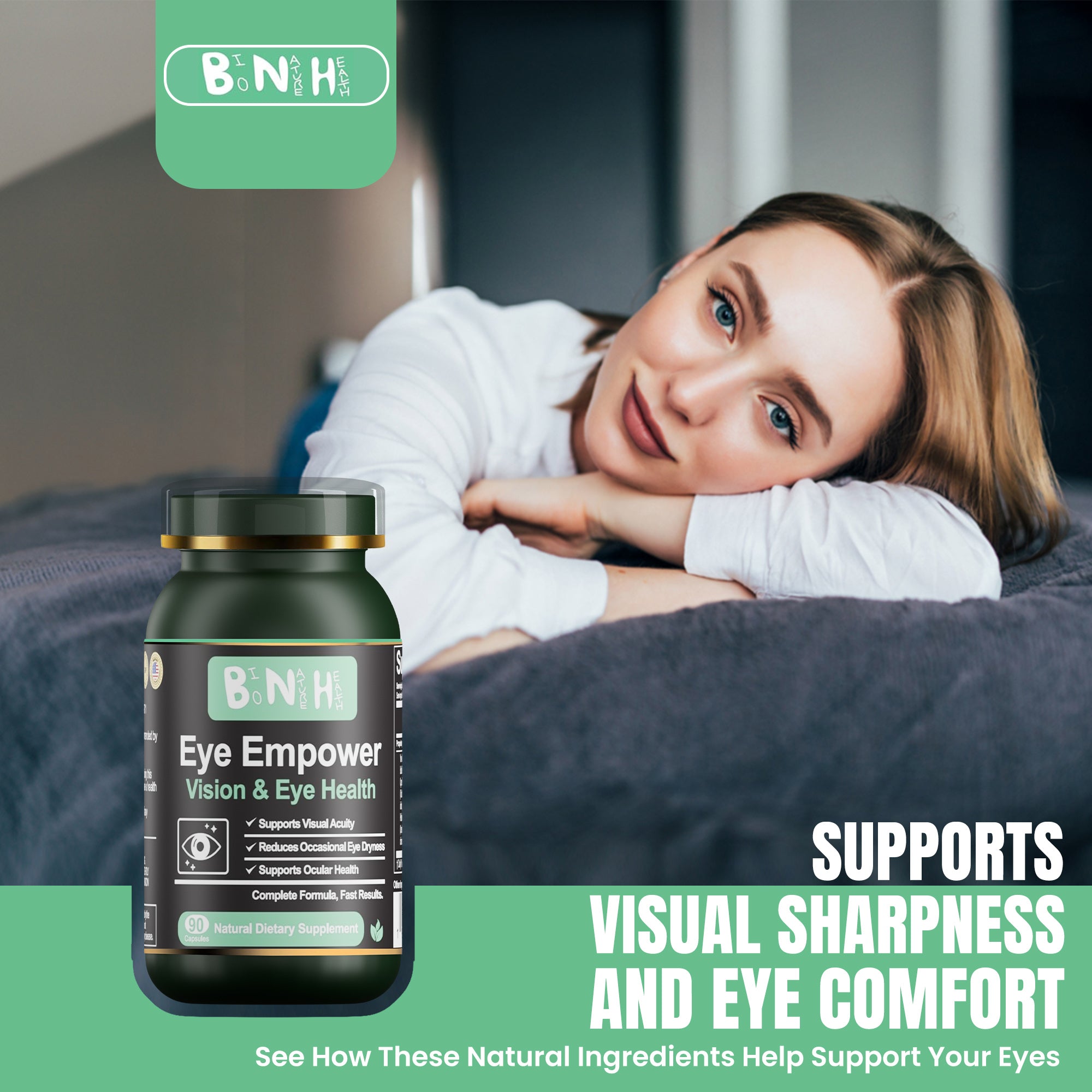 Eye Empower, Natural Dietary Supplement, 90 Capsules