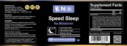 Speed Sleep, Natural Dietary Supplement, 180 Capsules