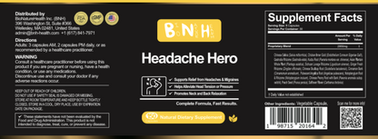 Headache Hero, Natural Dietary Supplement, 150 Capsules